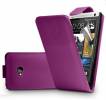 Leather Flip Case For Htc One Purple (OEM)